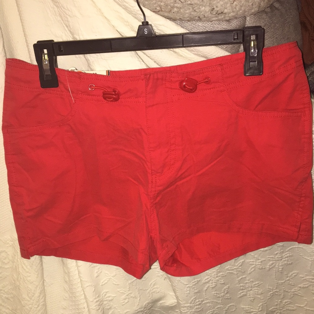 NWOT Vintage 90s Red Plugg Swim Shorts size 9 Juniors/ or women's XSmall